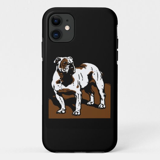 Viktorianischer Holzschnitt Englisch Bulldog Case-Mate iPhone Hülle (Rückseite)
