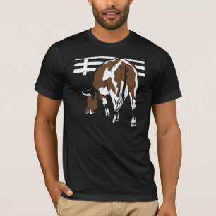 Viktorianischer Holzschnitt Kuh Rind Auf T-Shirt