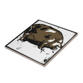 Viktorianischer Holzschnitt tierischer Untersetzer (Seite)