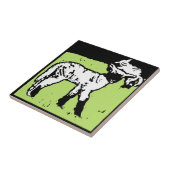 Viktorianischer Holzschnitt tierischer Untersetzer (Seite)