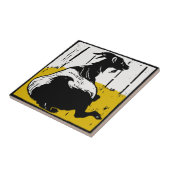 Viktorianischer Holzschnitt tierischer Untersetzer (Seite)