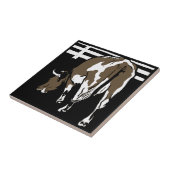 Viktorianischer Holzschnitt tierischer Untersetzer (Seite)