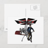 Viktorianischer Hubschrauberkontrakt Postkarte (Vorne/Hinten)