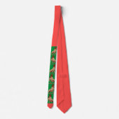 Viktorianischer Hund und Blume Krawatte (Rückseite)