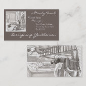 Viktorianischer Innenraum für Designer-Dekorateur Visitenkarte (Vorne/Hinten)