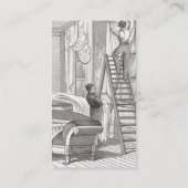 Viktorianischer Innenraum für Designer-Dekorateur Visitenkarte (Rückseite)