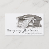 Viktorianischer Innenraum für Designer-Dekorateur Visitenkarte (Rückseite)