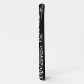 Viktorianischer iPhone Case mit Girly Black und Wh (Hinten/Links)
