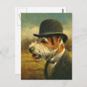 Viktorianischer Jack Russell Post Card Postkarte (Vorne/Hinten)