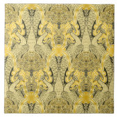 Viktorianischer Jugendstil-Frieden und Honeysuckle Fliese (Vorderseite)