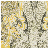 Viktorianischer Jugendstil-Frieden und Honeysuckle Stoff (Nahaufnahme)