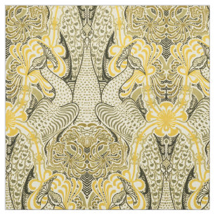 Viktorianischer Jugendstil-Frieden und Honeysuckle Stoff