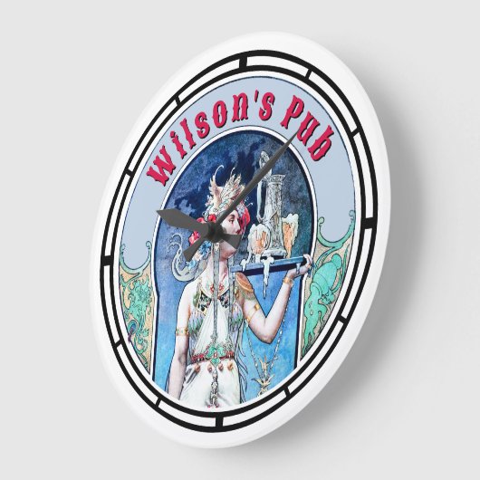 Viktorianischer Jugendstil-Pub Große Wanduhr (Winkel)