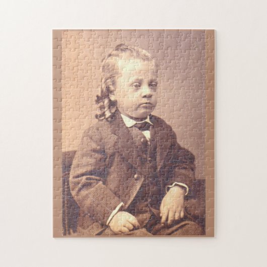 Viktorianischer Junge mit unglücklicher Frisur Puzzle (Vertikal)