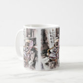 VIKTORIANISCHER KAMINSESSEL KAFFEETASSE (Vorderseite Links)