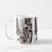 VIKTORIANISCHER KAMINSESSEL KAFFEETASSE (Links)