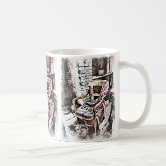 VIKTORIANISCHER KAMINSESSEL KAFFEETASSE (Rechts)