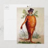 Viktorianischer Karottenmann Postkarte (Vorne/Hinten)