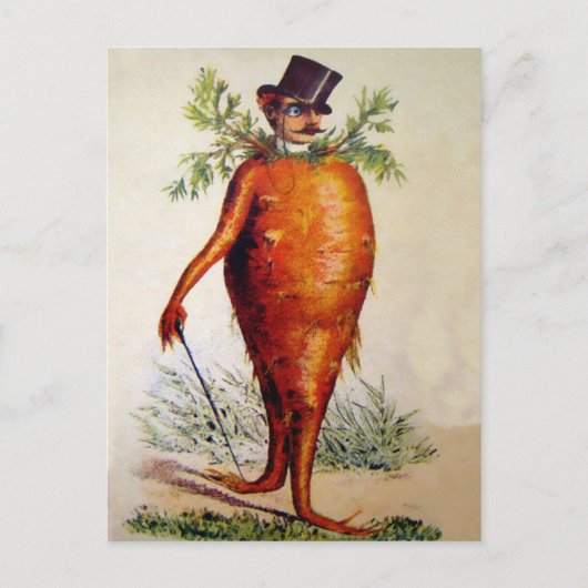 Viktorianischer Karottenmann Postkarte (Vorderseite)