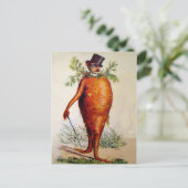 Viktorianischer Karottenmann Postkarte (Stehend Vorderseite)