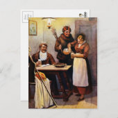 Viktorianischer Krampus Postkarte (Vorne/Hinten)