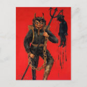 Viktorianischer Krampus Postkarte (Vorderseite)