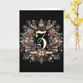 Viktorianischer Kranz Karte (Gelbe Blume)