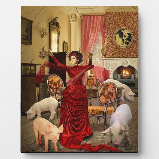 Viktorianischer Kreis Fotoplatte (Vorderseite)