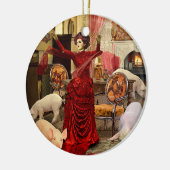 Viktorianischer Kreis Keramik Ornament (Links)