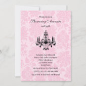 Viktorianischer Kronleuchter Brautdusche Einladung (Vorderseite)
