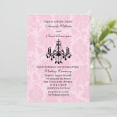 Viktorianischer Kronleuchter-Einladung Einladung (Stehend Vorderseite)