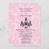 Viktorianischer Kronleuchter-Einladung Einladung (Vorne/Hinten)