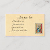 Viktorianischer Ladenschriftsteller Visitenkarte (Vorderseite)