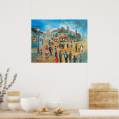 Viktorianischer Lappen- und Knochenmann in der bel Poster (Küche)