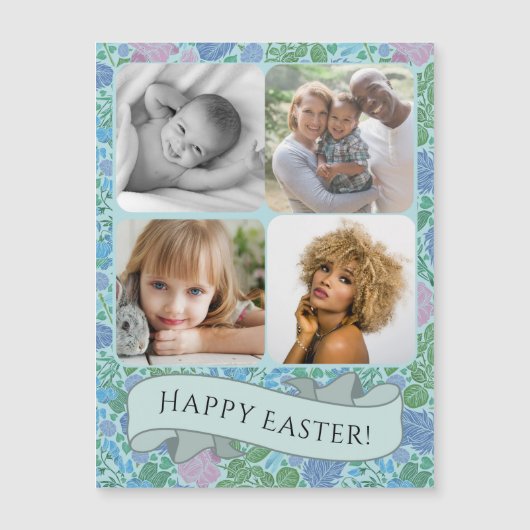 Viktorianischer Libellen Garten Mute Foto Ostern Magnetkarte (Vorderseite)