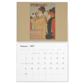 Viktorianischer Liebe und Vintager Lebenskalender Kalender (Feb 2027)