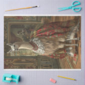 Viktorianischer Llama mit Dekoupage der Whimsiksch Seidenpapier (Basteln)