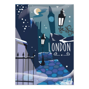 Viktorianischer Londoner Cartoon Fotodruck