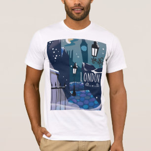 Viktorianischer Londoner Cartoon T-Shirt