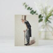 Viktorianischer Mann Kunst Postkarte (Stehend Vorderseite)