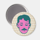 Viktorianischer Mann Magnet (Vorderseite/Rückseite)