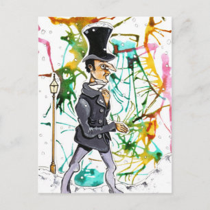 Viktorianischer Mann Postkarte