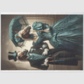 Viktorianischer Mann - weiblicher Pferdekopf Aquam Seidenpapier (Vorderseite)