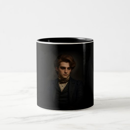 Viktorianischer Mann Zweifarbige Tasse (Mittel)