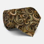 Viktorianischer MeeresCaptain Steampunk Octopus Te Krawatte (Gerollt)