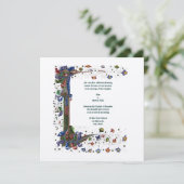 Viktorianischer mittelalterlicher Stil Einladung (Stehend Vorderseite)