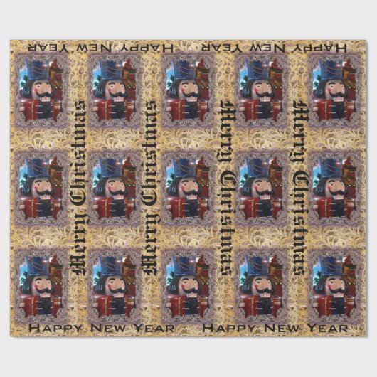 Viktorianischer Mr. Nutcracker Customize Geschenkpapier (Flach)