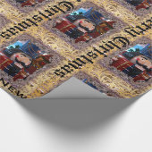 Viktorianischer Mr. Nutcracker Customize Geschenkpapier (Ecke)