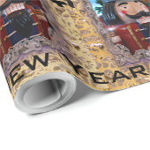 Viktorianischer Mr. Nutcracker Customize Geschenkpapier (Rolleneckpunkt)