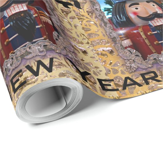 Viktorianischer Mr. Nutcracker Customize Geschenkpapier (Rolleneckpunkt)